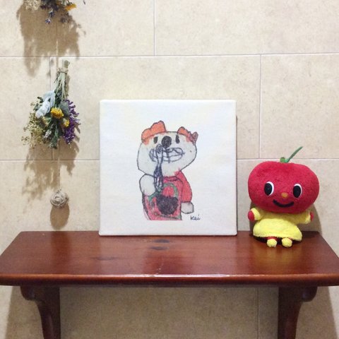 お部屋に癒しのアート Ｋｅｉちゃんお絵描きファブリックボード『はみがきコアラ』