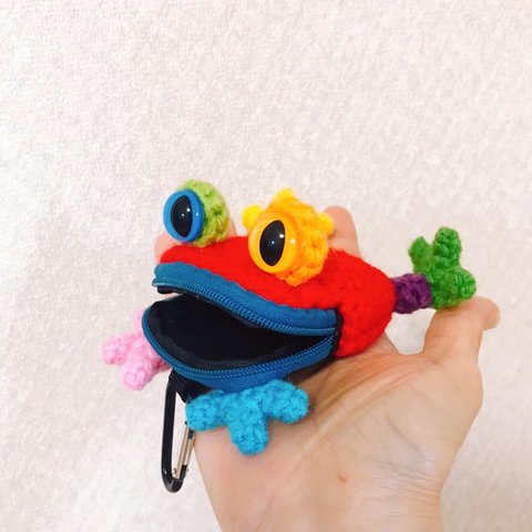 カーニバルケロちゃんコインケースバッグチャーム🐸💕