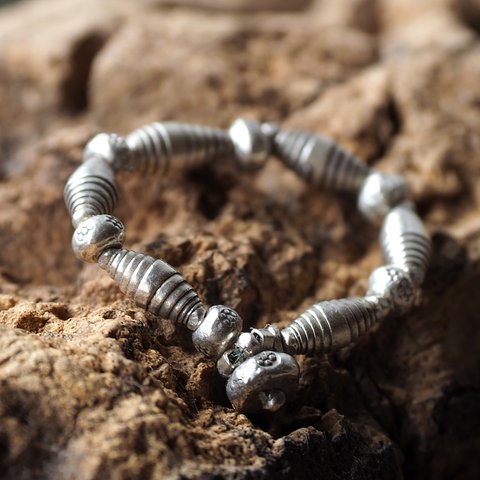 beads ring -silver950-