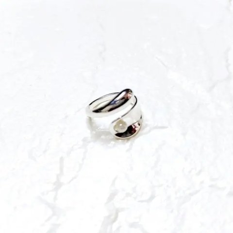 パールリング 指輪 フリーサイズ シルバー パール シンプル プレゼント silver925 SIRIUSリング