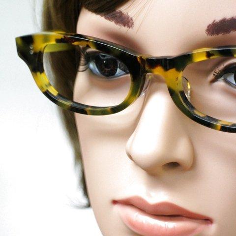 【男女兼用サイズ】丈夫に作った骨太セルロイド眼鏡001-バラY