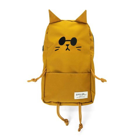 【CAT Buddy Bag - イエロー】男女兼用ボディバッグ