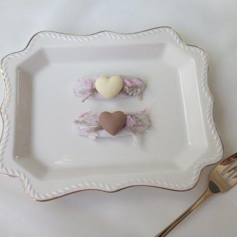 heart chocolate ꕤパッチンピン《1個》