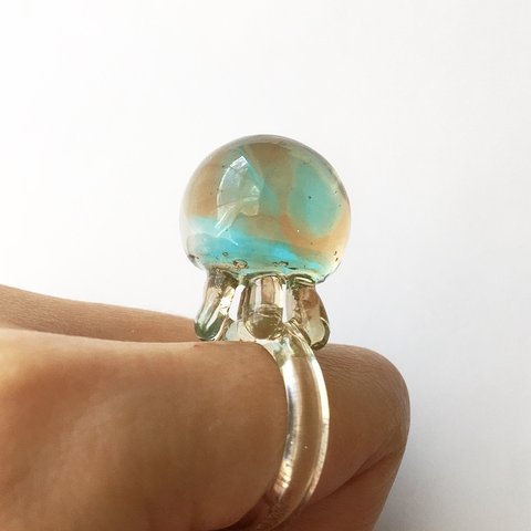 お手元くらげリング 千代古薄荷 ( jellyfish ring ) 