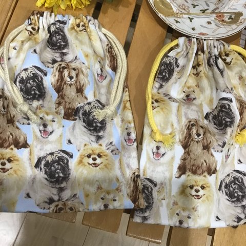 ⭐️本日のお買い得⭐️ワンちゃん❤️【再3】23×17 携帯、お財布、歯ブラシ、コップ袋、小物入れに