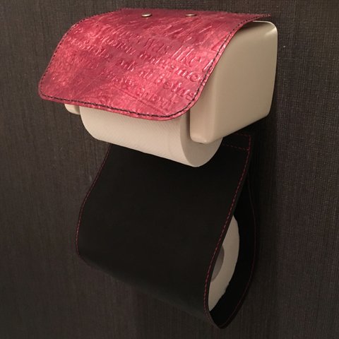 本革 トイレットペーパーホルダーカバー