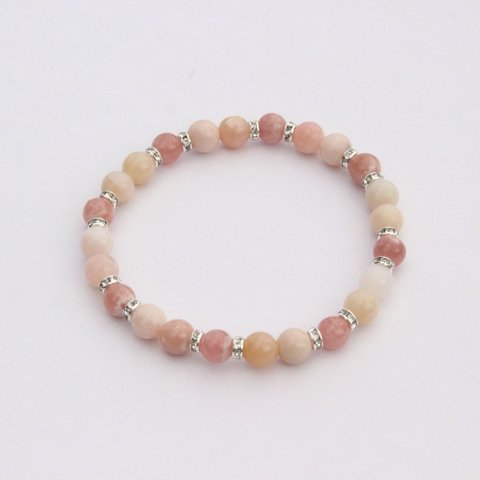 ◆*良縁--pink opal…◆　天然石ブレスレット