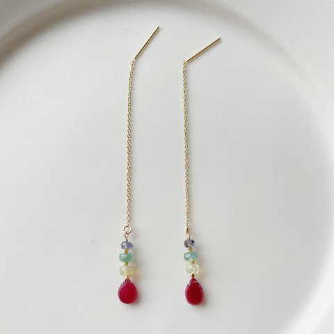 Lava : Ruby Earring