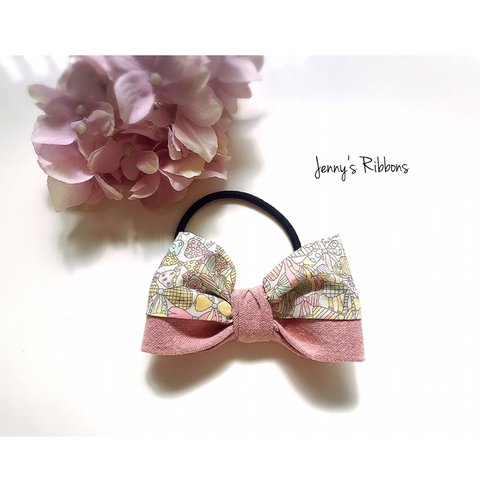 リバティのりぼんヘアゴム    Jenny's Ribbons