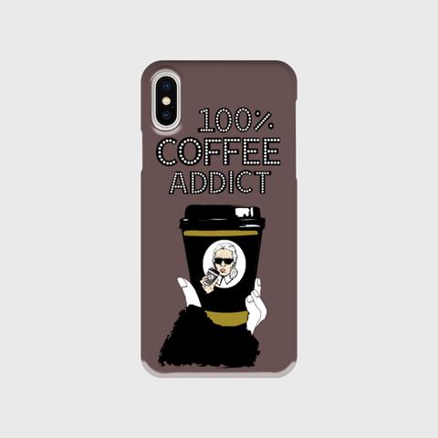 for iPhone ◇Coffee Addict ケース/ チョコレート【受注生産】