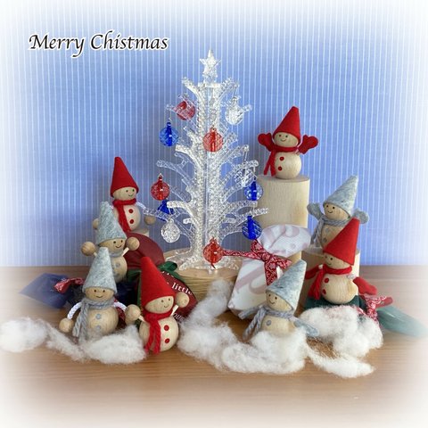 ✨🎄クリスマス【送料無料】Merry Christmas !　『クリスマスツリー』　『スノーボーイ』　インテリアランプ
