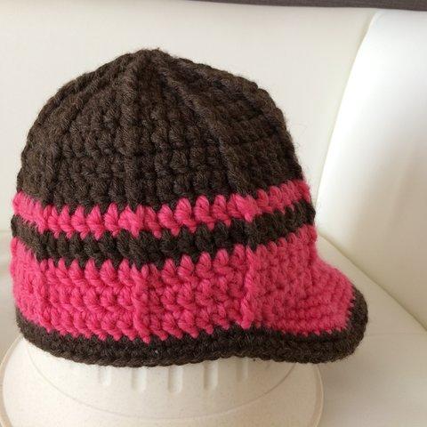手編みニット帽子8