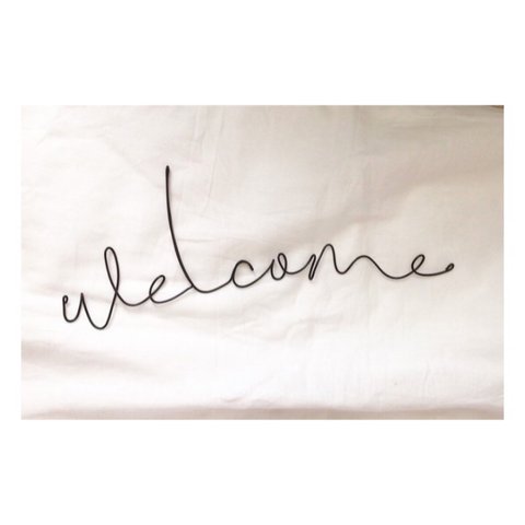 《②ワイヤークラフト・レタリング》welcome♥ウェルカムボード レターバナー