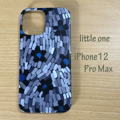 【リバティ生地】デイジーローアグレーiPhone12ProMax