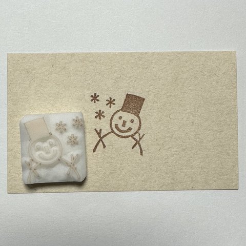 雪だるまさんのはんこ