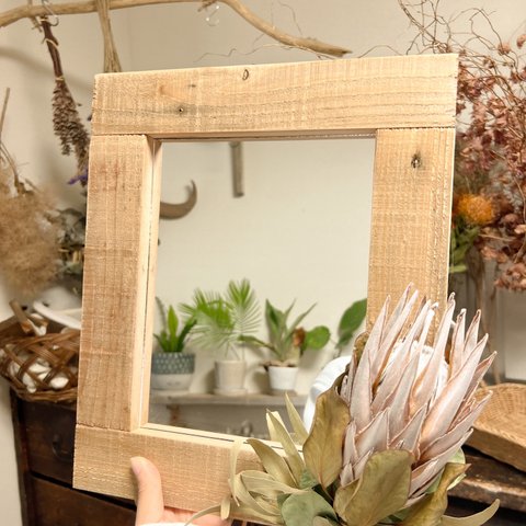 wood mirror