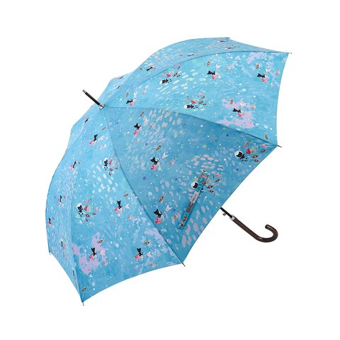 おおでゆかこ デザイン KASANOWA-With-傘「くろねこミニの海中散歩」