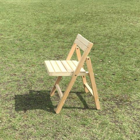 木製折りたたみ椅子　ガーデンチェア　キャンプ用椅子
