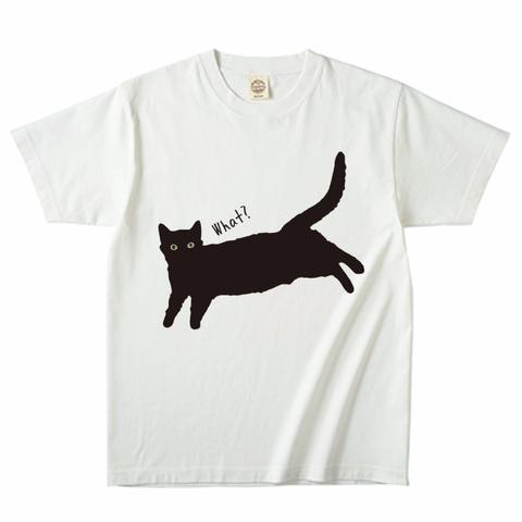 黒猫シルエットTシャツ_010B