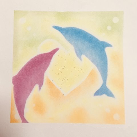 パステルアート💕🐬