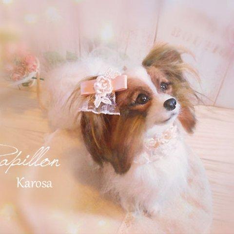 羊毛フェルト『パピヨン』🎀　犬