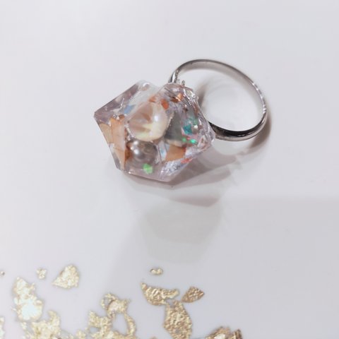 ❥❥Jewel Ring⑦ピンクベージュMix