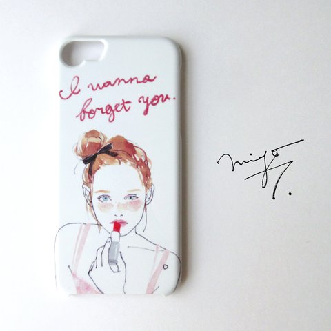 iPhone6/6s、7、8ケース【wanna forget you】