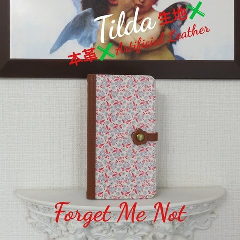 Tilda ティルダ (スウェーデン)”Forget Me Not” 手帳型スマホケース (概ね全機種対応)