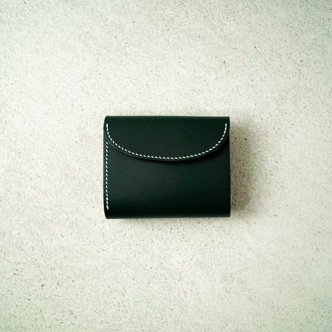 flap mini wallet [ BULGARO_ green ] ミニ財布 コンパクトウォレット