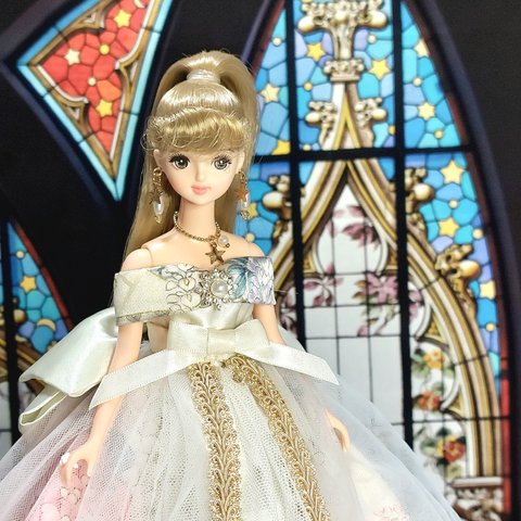 豪華6点セット✨女神のドレス キモノドレスno.5 27cmドール用 