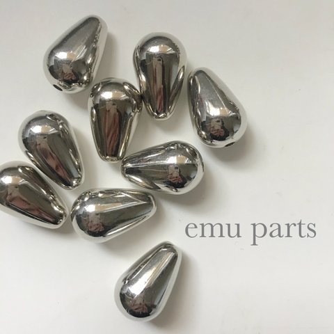 drop silver beads6p