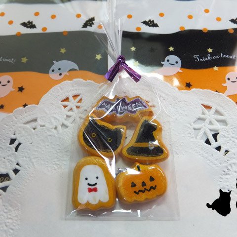 送料無料　再販　ミニチュアフードのハロウィンクッキー