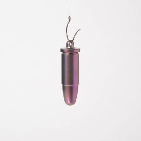 Bullet Charm / red purple ｜チタン｜アクセサリー｜チャーム｜titanode