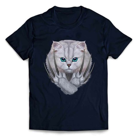 半袖Tシャツ 【ペルシャ猫 ねこ 爪】 by FOX REPUBLIC