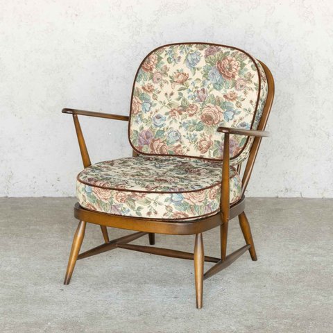 英国【ERCOL アーコール】広々座面でゆったりとした座り心地 イージーチェア /Old Colonial オールドコロニアル /22I-1　2000017918884