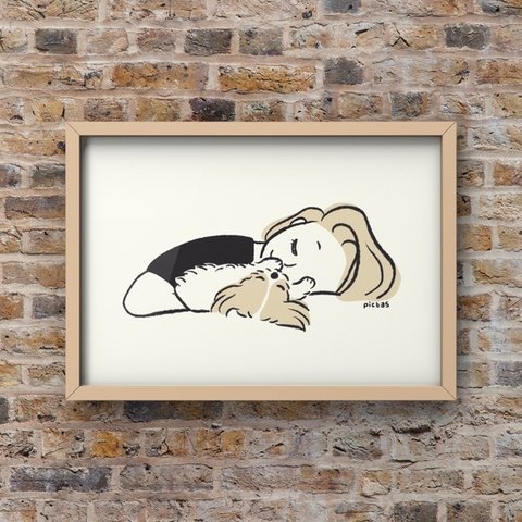 シーズー【肉球の匂い】A4ポスター　犬　ペット