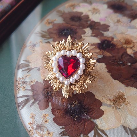 RedHeart Pearl Ring(再)