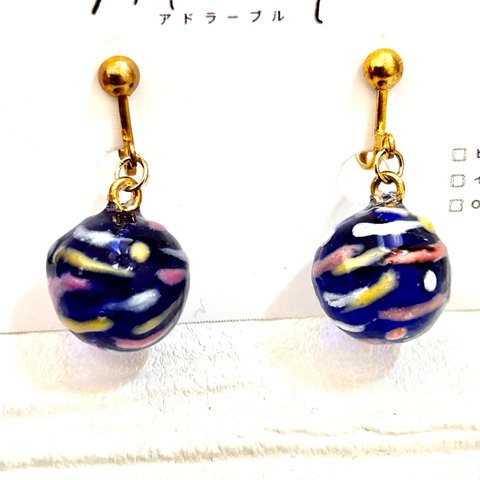 レジン　ヨーヨーピアス/イヤリング