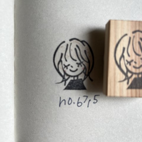 スタンプ　No. 6715女の子