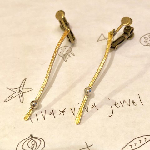 BRASS＆Silver   実り イヤリング（ピアス）