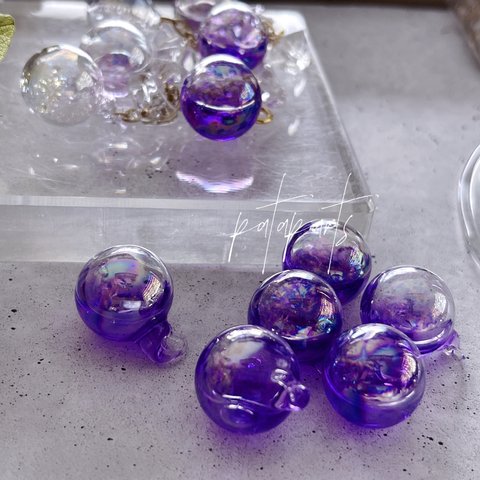 2pcs)2326)18mm)amethyst/お水ちゃん/シャボン玉) M#4DD