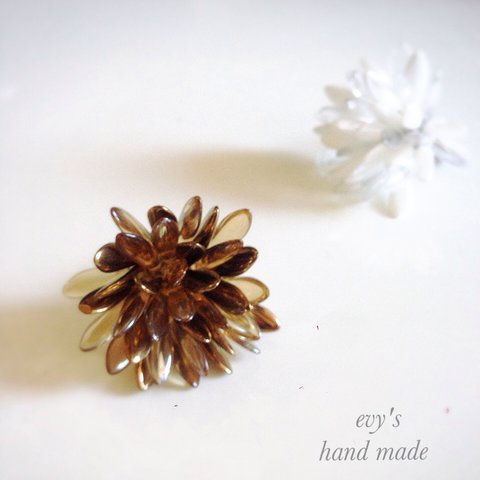 flower ring bronze