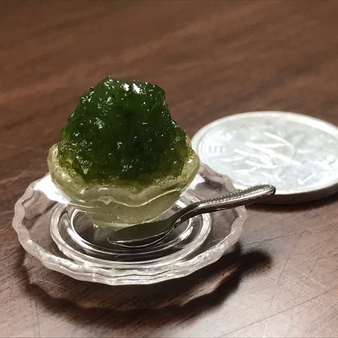 ミニチュアカキ氷抹茶