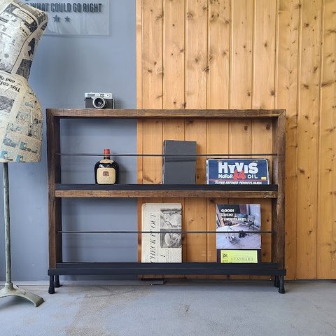 OLD SUGI MAGAZINE RACK 100　古材のマガジンラック