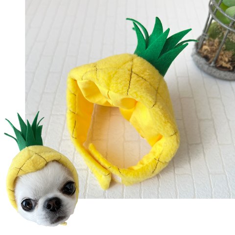 🍍パイナップルの被り物🍍