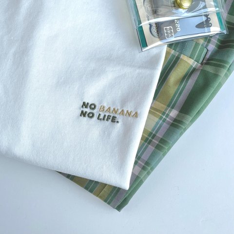 【再販】 NO BANANA NO LIFE.Tシャツ/ホワイト   