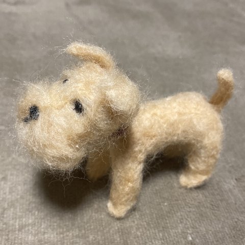 羊毛フェルト犬＊レークランドテリア＊ハンドメイド