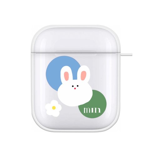 🌼airpods うさぎ🌼 airpods proケース うさぎ かわいい 人気 クリア イラスト おしゃれ  シンプル 水玉 パステル 