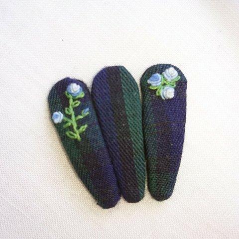 ヘアピン 刺繍 子供