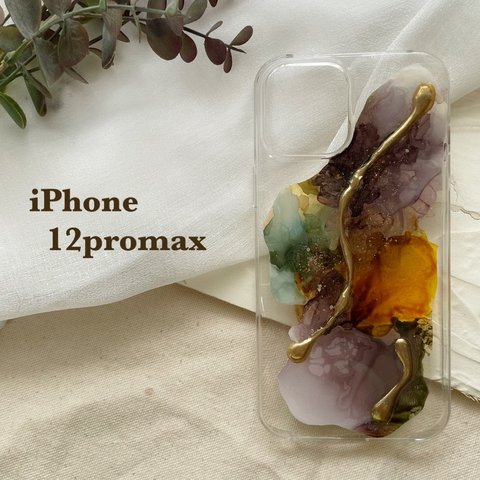 no.18《即納品》iPhone12promaxニュアンススマホケース 